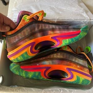 Jordan XXXVI Low PE Black and Electric Green Sneakers